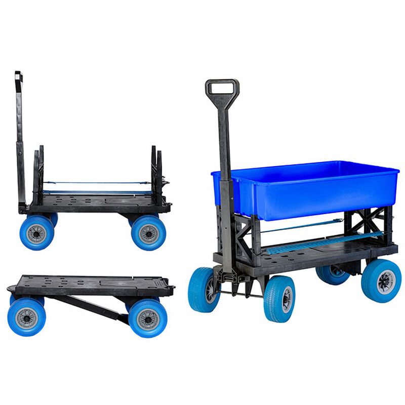 Mighty Max Multi-Purpose Dock Cart Wagon, Blue Tub image number 2